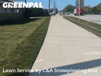 Lawn Cuttingin Des Plaines,60016,Lawn Care Service by C&A Snowplowing And , work completed in Nov , 2025