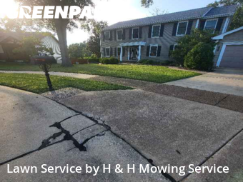 Lawn Mowing Servicein Chesterfield,63017,Lawn Cutting by H & H Mowing Service, work completed in Dec , 2025