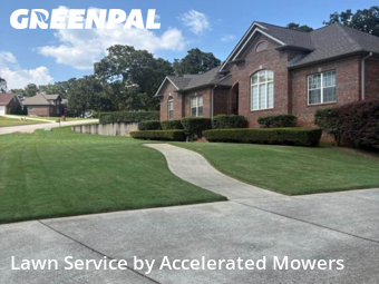 Lawn Mowing in Alabaster, 35007, Backyard Mowing by Accelerated Mowers , work completed in Nov , 2025