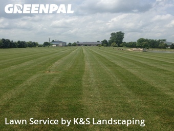 Completed mowing work