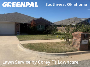 Lawn Mowingin Yukon,73099,Lawn Mowing by Corey F’s Lawncare, work completed in Dec , 2025