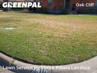 Lawn Carein Dallas,75233,Lawn Mowing by Three Pillars Landsca, work completed in Feb , 2026