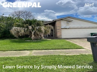 Grass Cuttingin Stafford,77477,Lawn Cut by Simply Mowed Service, work completed in Nov , 2025