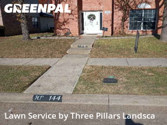 Yard Cutting in Cedar Hill, 75104, Garden Trimming by Three Pillars Landsca, work completed in Dec , 2025