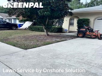Lawn Mowing Servicein Palm Harbor,34683,Grass Cutting by Onshore Solution, work completed in Dec , 2025