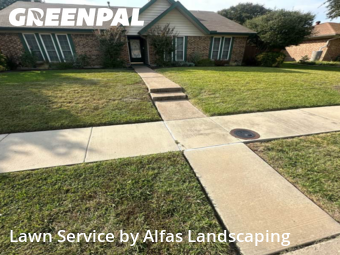 Yard Services in Coppell, 75019, Grass Services by Alfas Landscaping, work completed in Nov , 2025