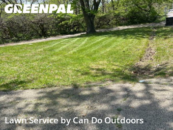 Front Yard Mowing in East Peoria, 61611, Lawn Work by Can Do Outdoors, work completed in Nov , 2025