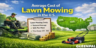 GreenPal Reports U.S. Lawn Mowing Costs Average $44.37 Nationwide