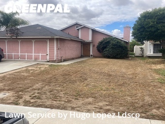 Lawn mowing work completed in Perris, CA