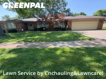 Lawn Servicein Affton,63123,Grass Cutting by Cnchauling&Lawncarel, work completed in Feb , 2026