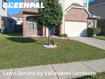 Yard Mowingin Conroe,77304,Lawn Service by Valladares Landscap, work completed in Dec , 2025