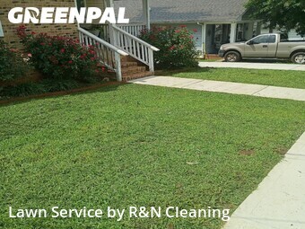 Completed mowing work