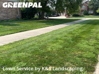 Lawn Servicein Orland Park,60467,Grass Cutting by K&S Landscaping, work completed in Dec , 2025