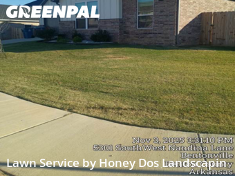 Weed Trimming in Bentonville, 72713, Lawn Mowing by Honey Dos Landscapin, work completed in Dec , 2025