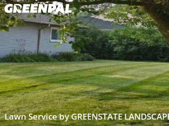Lawn Care in Hoffman Estates, 60169, Front Yard Mowing by GREENSTATE LANDSCAPE, work completed in Nov , 2025