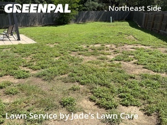 Completed mowing work