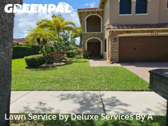 Front Yard Mowing in Parkland, 33076, Grass Services by Deluxe Services By A, work completed in Dec , 2025