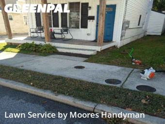Yard Grooming in Milford, 19963, Yard Cutting by Moores Handyman, work completed in Nov , 2025