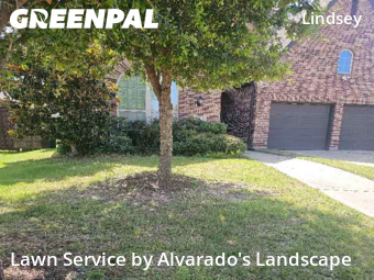 Grass Cutin Atascocita,77346,Lawn Maintenance by Alvarado's Landscape, work completed in Dec , 2025
