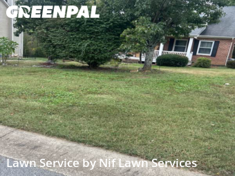 Grass Cutin Huntersville,28078,Yard Mowing by Nif Lawn Services, work completed in Dec , 2025