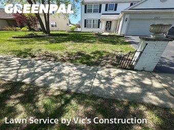 Lawn Servicein Joliet,60435,Yard Mowing by Vic’s Construction , work completed in Jun , 2026