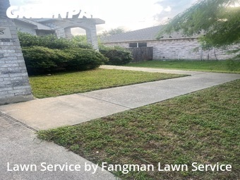 Grass Cutin Denton,76207,Lawn Mowing by Fangman Lawn Service, work completed in Jun , 2026