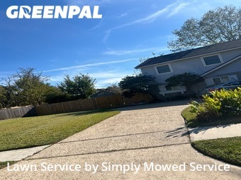 Lawn Mowing Servicein League City,77573,Lawn Care Service by Simply Mowed Service, work completed in Feb , 2026