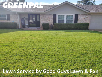 Lawn Mowingin Hurst,76054,Yard Cutting by Good Guys Lawn & Fen, work completed in Dec , 2025