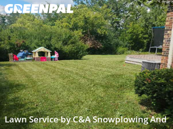 Lawn Maintenancein Arlington Heights,60004,Yard Mowing by C&A Snowplowing And , work completed in Dec , 2025