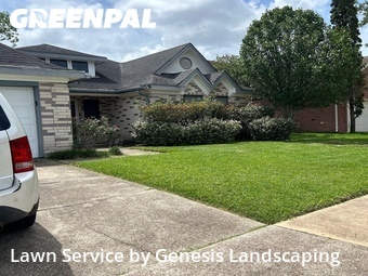 Modern Landscaping In Pearland,77584,Landscaping Maintenance by Genesis Landscaping, work completed in Jun , 2026