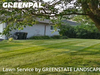Front Yard Mowing in Hoffman Estates, 60169, Property Maintenance by GREENSTATE LANDSCAPE, work completed in Nov , 2025