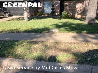 Lawn Mowingin Bedford,76021,Lawn Cutting by Mid Cities Mow, work completed in Dec , 2025