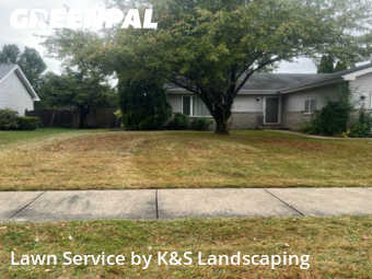 Yard Care in Crest Hill, 60403, Lawn Cutting by K&S Landscaping, work completed in Nov , 2025