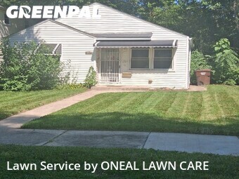 Completed mowing work