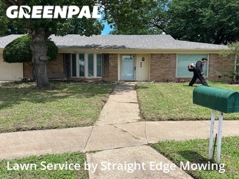 Grass Cuttingin Bedford,76021,Lawn Cutting by Straight Edge Mowing, work completed in Jun , 2026