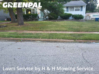 Lawn Carein Ferguson,63135,Yard Cutting by H & H Mowing Service, work completed in Nov , 2025
