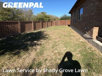 Lawn Care in Round Rock, 78665, Front Yard Mowing by Shady Grove Lawn, work completed in Nov , 2025