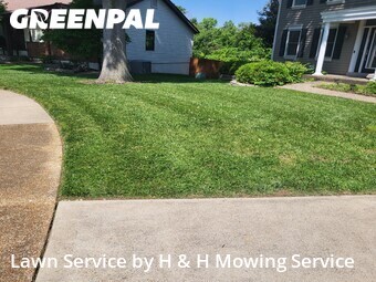 Lawn Mowin Chesterfield,63017,Grass Cutting by H & H Mowing Service, work completed in Jun , 2026