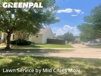Lawn Maintenancein North Richland Hills,76180,Yard Cutting by Mid Cities Mow, work completed in Jun , 2026