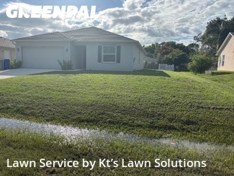 Front Yard Mowing in Vero Beach, 32967, Turf Services by Kt’s Lawn Solutions, work completed in Nov , 2025