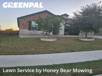 Lawn Care Servicein Cibolo,78108,Lawn Care by Honey Bear Mowing, work completed in Nov , 2025