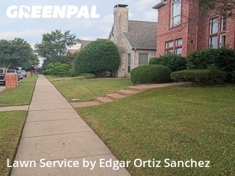 Lawn Cuttingin Richardson,75082,Lawn Cutting by Edgar Ortiz Sanchez, work completed in Jun , 2026