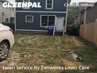 Completed mowing work