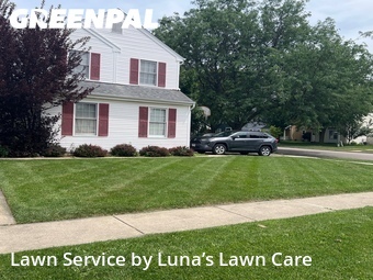 Completed mowing work