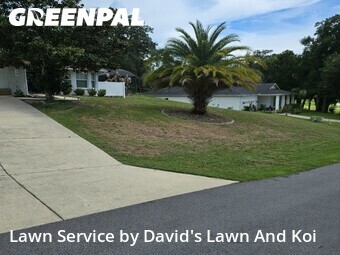 Completed mowing work