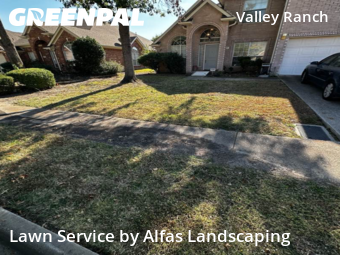 Lawn Servicein Irving,75063,Grass Cutting by Alfas Landscaping, work completed in Dec , 2025