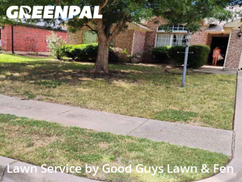 Lawn Care Servicein Burleson,76028,Yard Mowing by Good Guys Lawn & Fen, work completed in Nov , 2025