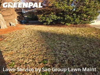 Lawn Mowing Servicein Alpharetta,30022,Lawn Service by Sao Group Lawn Maint, work completed in Dec , 2025