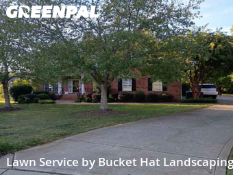 Lawn Mowin Matthews,28104,Grass Cutting by Bucket Hat Landscaping, work completed in Nov , 2025