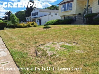 Lawn mowed in Burlington, 8016